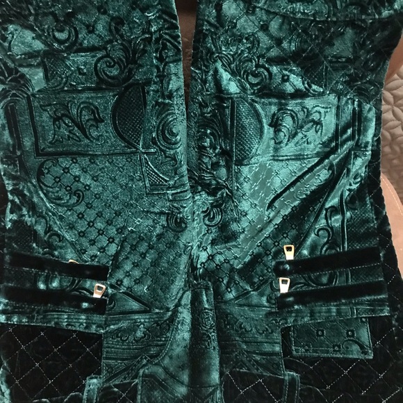 BALMAIN FABERGE RUNWAY VELVET PANTS FR 38 US 6 - Picture 11 of 15